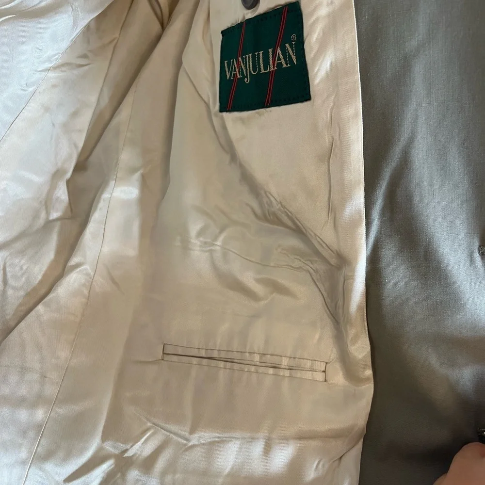 VANJULIAN Taupe Men's Blazer